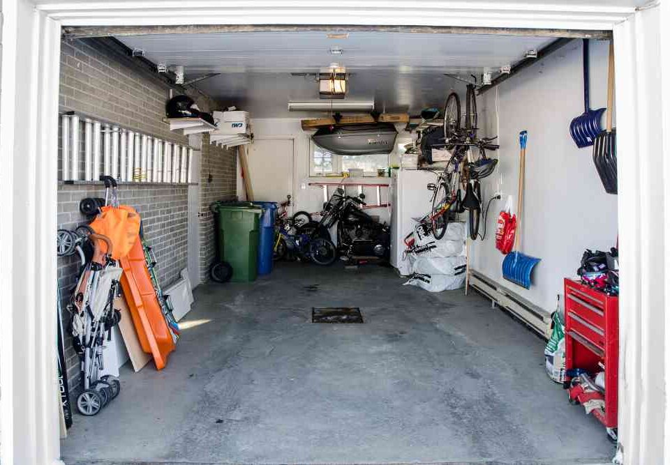 Garage with Junk Removal